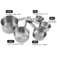 thumbnail image 4 of Ccdes Tasse à Mesurer de Cuisson, 5pcs / Ensemble en Acier Inoxydable Anti-Rouille Tasse à Mesurer Cuillère Outil de Cuisson, Tasse à Mesurer en Acier Inoxydable, 4 of 8