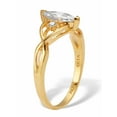 thumbnail image 2 of PalmBeach Jewelry Marquise Cut Cubic Zirconia 14k Yellow Gold-plated Simulated Birthstone Ring, 2 of 5