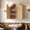 Natural, variant on Bathroom Wall Cabinet with Arched Top & Adjustable Shelf