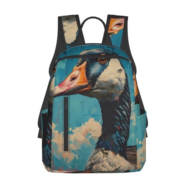 Easygdp Blue Watercolor Duck para Easygdp Yak - Mochila Casual Ligera y Resistente para Viaje y Senderismo para Hombres y Mujeres