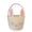 Light pink, variant on Easter Bunny Basket, Cotton Rope Woven Kids Easter Egg Basket with Ears, Handmade Rabbit Shape Storage Basket for Living Room Keys Remote | Light Green