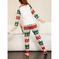 thumbnail image 2 of DuAnyozu Matching Family Pajamas Sets Christmas PJ's Jammies Matching Holiday Organic Cotton Pajamas Sleepwear for Family, 2 of 5
