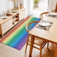 thumbnail image 3 of Multicolor Rainbow Abstract Colored Gradient Rectangle Area Rug 2x6ft,Living Room Rug Non-Slip Washable Circle Rugs Pad,Ombre Art Soft Floor Carpet for Bedroom Dining Room, 3 of 9