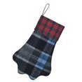 thumbnail image 3 of Dog Paw Decorative Socks 17x11.8in Top With A Strap Design For Easy Hanging For Festive Christmas Party Decorations Darkslateblue Buffalo Plaid Check Tartan Scotland_2, 3 of 8