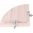 thumbnail image 4 of Wooden bird cage perch fanshaped platform toy for hamsters, wood material, PET resting space, 4 of 4