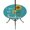 Duck green, variant on Round Outdoor Tablecloth with Umbrella Hole and Zipper, Violet Sunshine Sunflower Tablecloth with Elastic Waterproof, Pastoral Bees Farmhouse Floral Patio Table Covers for 55" - 60" Pool Tables