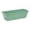 Green, variant on Rectangular Plastic Planter with Saucer, 16.9 Inch Window Flower Pot, Breathable Vegetable & Herb Container for Balcony & Patio