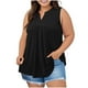 thumbnail image 3 of Camisa de manga larga,Blusa sin mangas con cuello en V, talla grande, para mujer, estilo informal, de poliéster, para usar en casa, sopatenor, 3 of 8
