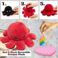 thumbnail image 4 of Nuevos juguetes de peluche de pulpo con tapa, muñecos con tapa de doble cara, regalos para niños, muñecos de peluche de animales de dibujos animados bonitos, 4 of 5
