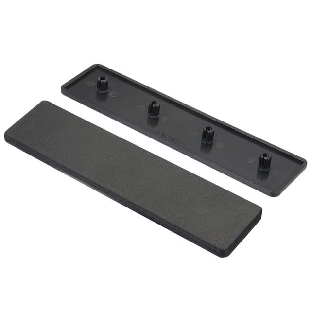 Unique Bargains Standard Plastic Rectangle Aluminum Extrusion End Cap Black 160x40mm Trolley, Fish Tank Rack, Storage Rack 10Pcs