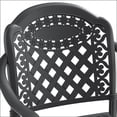 thumbnail image 6 of Patio Set 9-Piece Traditional Cast Aluminum with Crimson Red Cushions | Stacking | Outdoor Dining | Black | Aluminum, 6 of 13