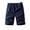 Navy, variant on uikmnh Shorts for Men Men's Summer Casual Pocket Straight Leg Solid Color Shorts Size:2XL