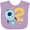 Lavender, variant on Inktastic Rocket Space Ship Happy Second Birthday Boys or Girls Baby Bib