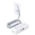 thumbnail image 1 of Cable de extensión plano Power Strip BESHON de 1,8 m con 4 salidas, 3 USB, 1 of 7