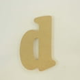 thumbnail image 2 of Package of 1, 6 Inch X 3/4" Thickness MDF Letter d in The Goudy Heavy Font, Thick, Lower Case for Art & Craft Project, Made in USA, 2 of 4