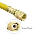 thumbnail image 3 of Uxcell 3.94ft 1/4 SAE Thread 600PSI Refrigeration Charging Hose Tube Rubber Yellow, 3 of 5