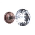 thumbnail image 1 of 4 piezas de diamante transparente brillante con forma de cáliz de cristal con forma de copa de cortina con hebilla, ganchos de pared, colgadores de gancho con cordones, gancho con cordones, bronce Feliz Sencillez, 1 of 5