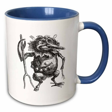 3drose Demonic Folkloric Mountain Spirit Dictionnaire Infernal Cut Out 15oz Two-tone Blue Mug