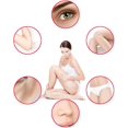 thumbnail image 2 of Depiladora facial 4 en 1 para depilación de cejas del cuerpo femenino, indolora, segura y eficaz, vello de nariz eléctrico para patillas, rosa, 2 of 5