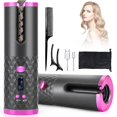 thumbnail image 1 of Cordless Automatic Hair Curler Portable Wireless Curling Iron Wand With Lcd Display Niuniu, 1 of 4