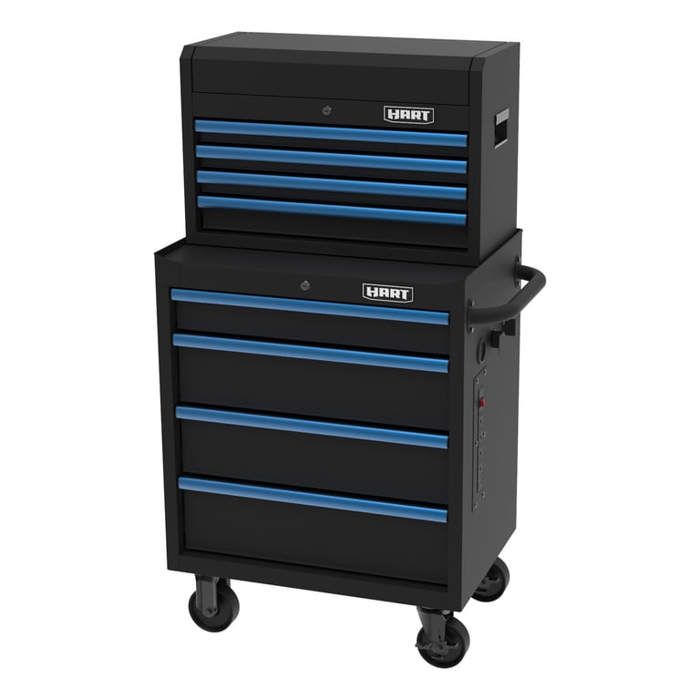 HART 26-Inch 4-Drawer Heavy-Duty Steel Tool Chest, Locking Garage