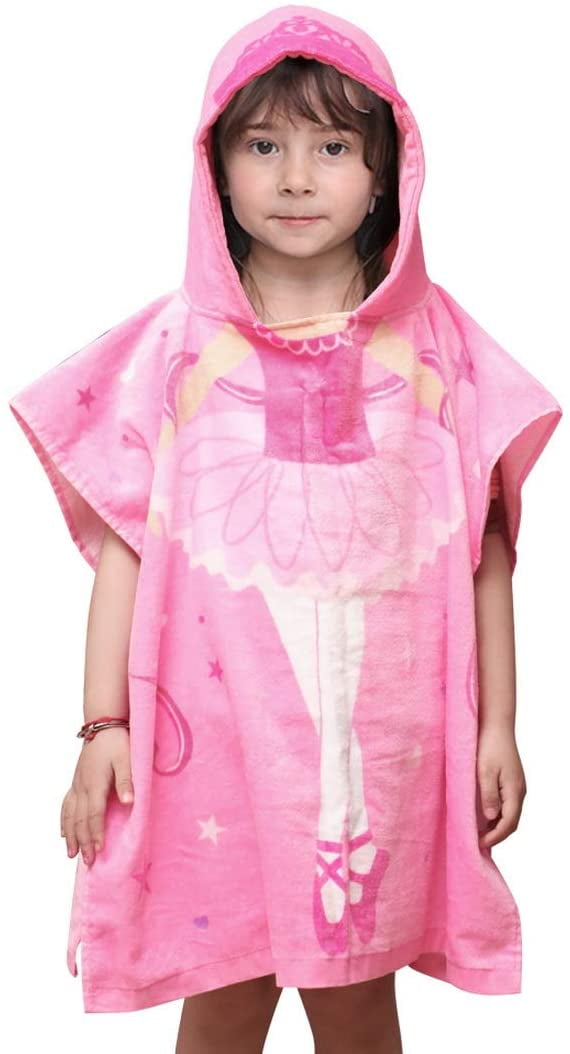 Wrap/Bathrobe for Pool Swimming Large 50x30 Inch Cotton Soft Absorbent with Hood for Toddler Travel Boys Camping Girls Hooded Bath Beach Towel for Kids Dinosaur 
