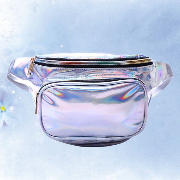 FELTECHELECTR 1Set Glittering Fanny Pack for Women with Polyester and Sequins Material