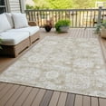 thumbnail image 6 of Addison Rugs Chantille Indoor/Outdoor Transitional Floral Beige Washable Rectangle Rug, 10' x 14', 6 of 6