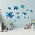 thumbnail image 2 of Pegatinas de pared NQ Tortuga Marina Azul 12 Piezas Decorativas, 2 of 5