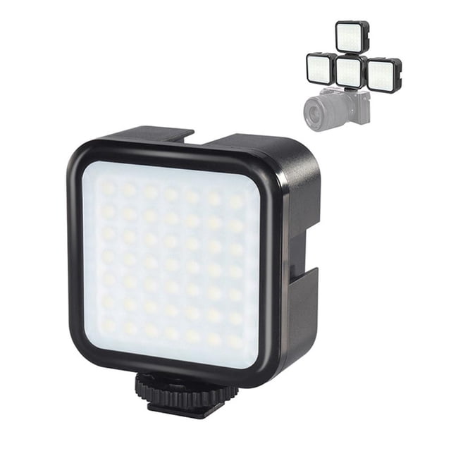 Puluz Pu529B Video Light 49Led 3W Lámpara De Zapata Fría Vlog Luz De Relleno Para Teléfono Videocámara Canon Nikon Dslr Cámara Vogacara EL012814-00