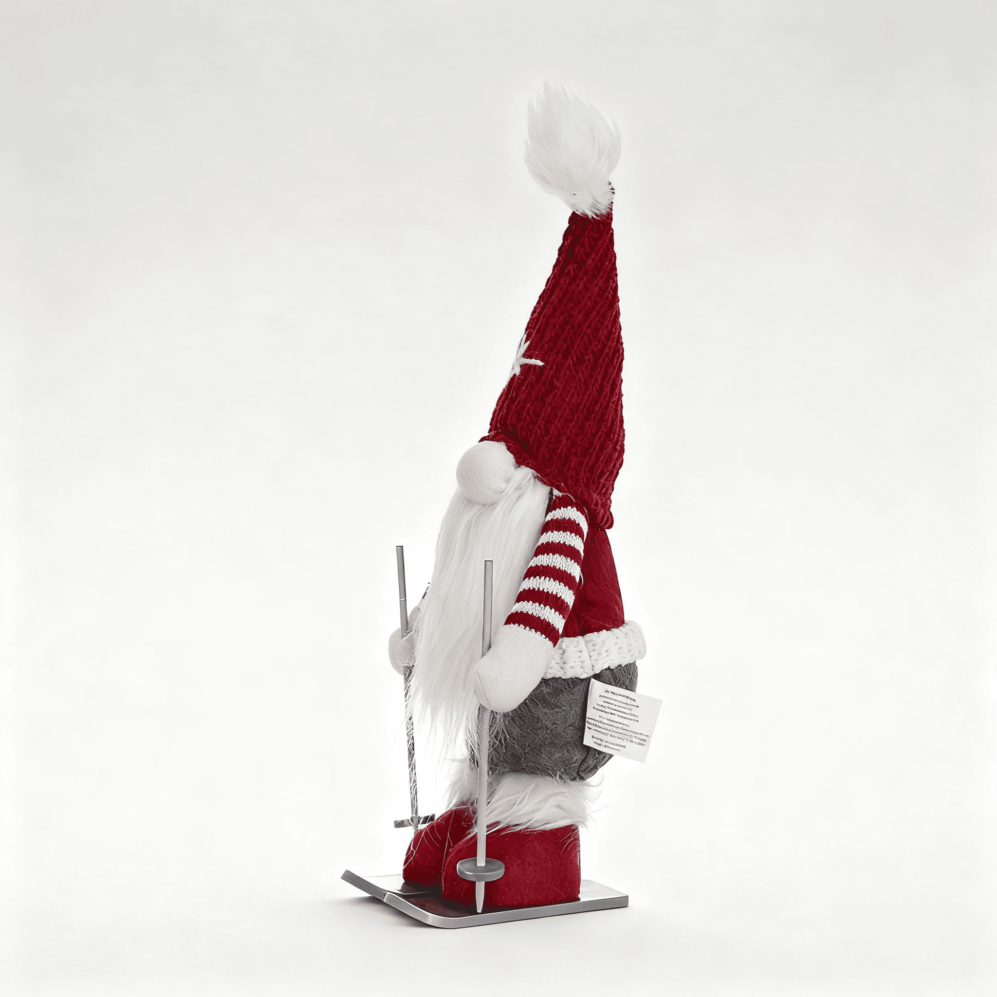 Whimsical Holiday Polyester Gnome Ornament Set Eye-Catching Decorative Accent Tabletop Mantel Shelf Display