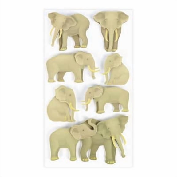 12 Pack: Elephant Stickers by Recollections