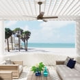 thumbnail image 3 of Hunter 52 inch Skyflow Matte Bronze WeatherMax Indoor / Outdoor Ceiling Fan with LED Light Kit and Wall Control, 3 of 16