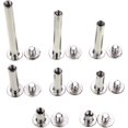 thumbnail image 3 of 200 Tornillos de Fijación y Clavos Remachados Brillar 8 Tamaños Metal Redondos, 3 of 5