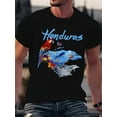 thumbnail image 1 of Honduras-Inspired Men's 3D Printed T-Shirt - Casual & Comfortable, Fun Graffiti Design, Breathable Polyester, Machine Washable Tee For Adult, Men, Women, Teen, Teenager, Adolescent,Youth, 1 of 5