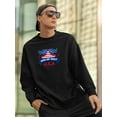 thumbnail image 2 of U.S.A 4Th Of July Sweatshirt Men -Image by Shutterstock, Male Small, 2 of 4