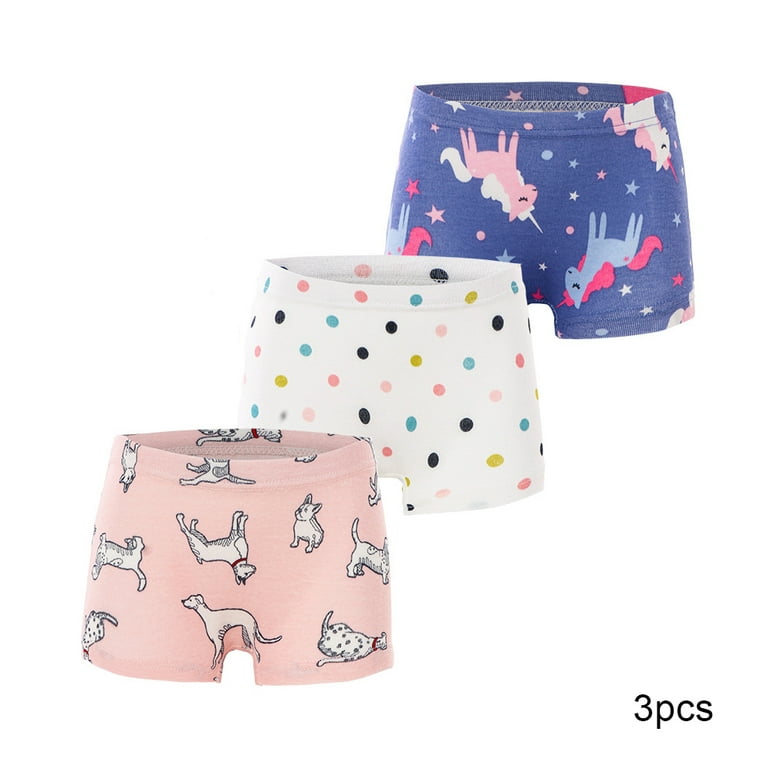 SMY Girls Underwear Cotton Cute Cartoon Animal Print Baby Boxer