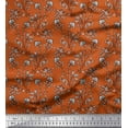 thumbnail image 1 of Soimoi Cotton Voile Fabric Leaves & Floral Block Print Sewing Fabric Yard 56 Inch Wide, 1 of 3
