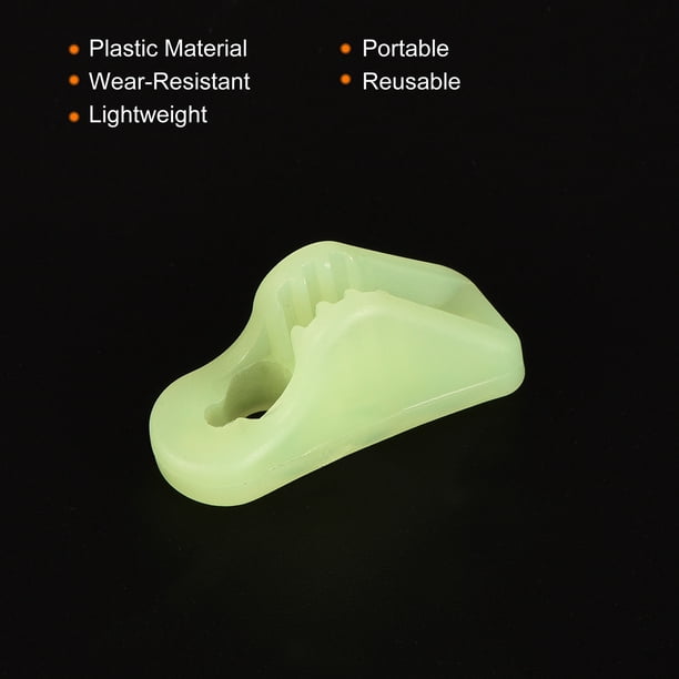 40 Tendeurs De Corde Fluorescents Pour Tente - Triangles Uxcell (Vert)