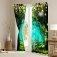 thumbnail image 3 of Erosebridal Spring forest Curtains & Drapes Enchanted Garden forest Blackout Curtains Fairy Wonderland 52''Wx84''L Curtains, Romance Natural Woodland Window Treatments Gift Decor, 3 of 5