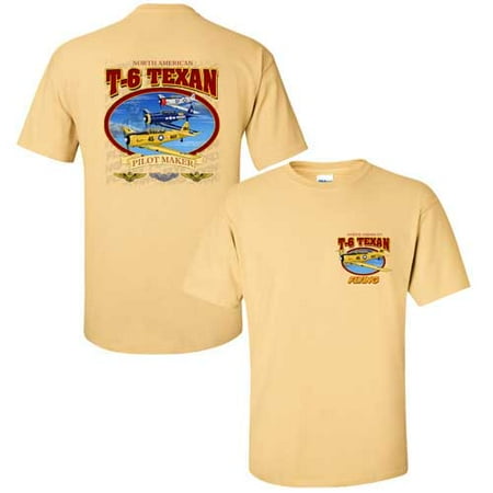 Magazine T-shirt - T-6 Texan Yellow Haze Flying Magazine T-Shirt Medium Yellow