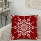 thumbnail image 4 of Christmas Red Snowflake Pillow Cover Office Chair Cushion Cover Home Bedside Pillow Cover Sofa Pillow Cover 17.72x17.72IN, 4 of 6