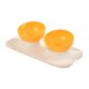 thumbnail image 2 of Tazón de comida para perros y gatos, estación de alimentación inclinada elevada de 15  degree, plato ajustable para gatos, tazón de alimentación para Amarillo 2 Yinane comedero elevado para gatos, 2 of 8