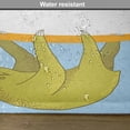 thumbnail image 6 of Ambesonne Sloth Place Mats Set of 4, Underwater Wildlife Fauna, Standard Size, Pale Blue Khaki Orange, 6 of 6