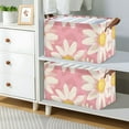 thumbnail image 6 of Ryvnso Floral Daisy Storage Bins Large Basket Foldable Cube Toys Organizer with Handles 1 PC, 6 of 7