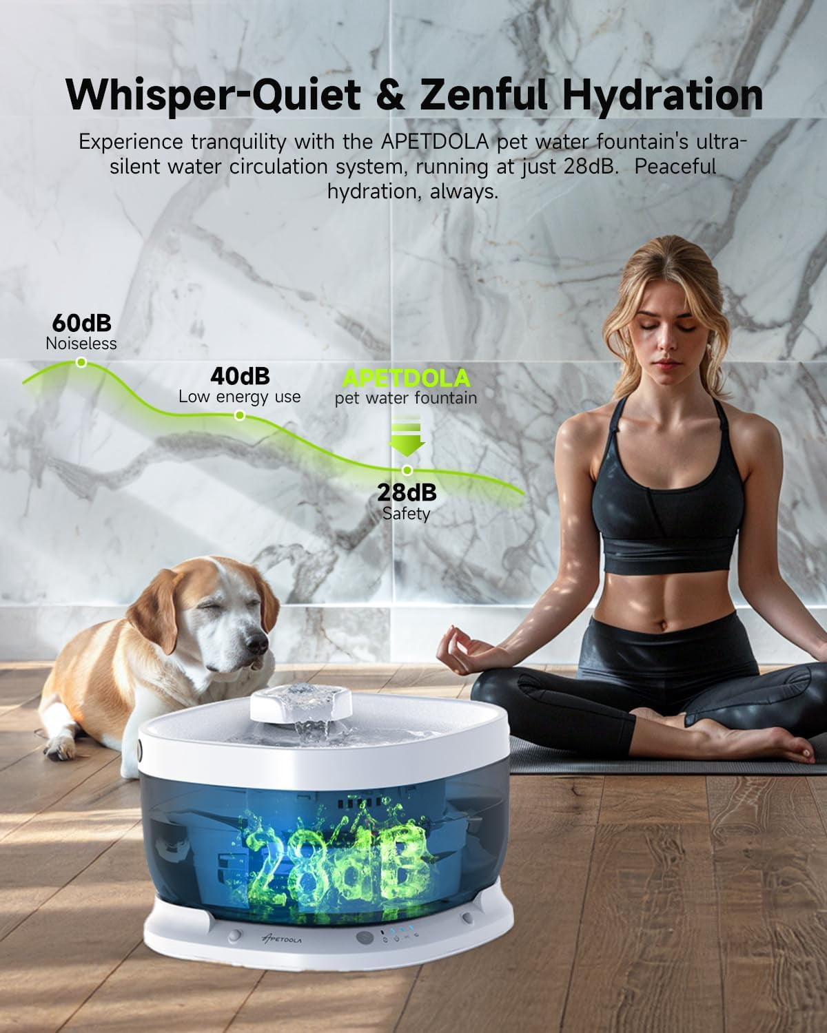 Wireless Dog Water Fountain with 30 Filter,Battery Operated Dog Water  Dispenser with Motion Sensor, 237 oz/ 7L Cordless Fountain Water Bowl for  Large Dogs Cat(Replacement Filter for 7.5 Months) - Walmart.com