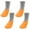 Orange, variant on Dog Cat Boots Shoes Socks Rain Snow Dog Booties Anti-Slip Dog Sock Shoes for Small Medium Large Breeds