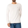 thumbnail image 2 of Tommy Jeans Slim Essential Knit, White, 2 of 6