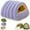 Purple#005, variant on Cozy Monster Cat Bed, Upgrated Warm Cat Bed for Winter, 360° Nesting Design, Snuggle Season Just Got Fluffier, Calming Plush Anti-Anxiety Cuddler Beds with Removable Cushioned(Purple)