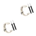 thumbnail image 2 of stanreset Silicone Replacement Band Durable Smartwatch Wrist Straps Exquisite Breathable Watch Strap Install Tools Watchband Beige Beige 2Set, 2 of 6